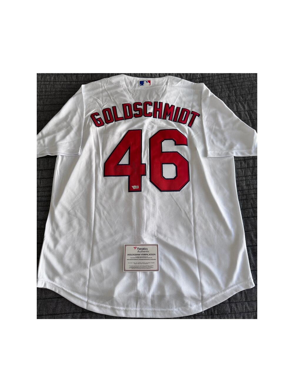 Autographed Paul Goldschmidt MLB St Louis Cardinals Nike Jersey Fanatics COA